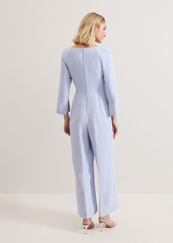 Phase Eight Sienna Tux Jumpsuit Blue Australia | OL7102589